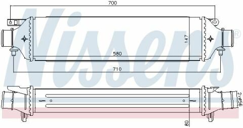 Интеркулер  FT  BRAVO(07-)2.0  MJTD(+)[OE  51808365]