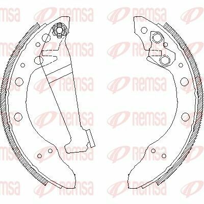 Щеки тормозные задн. AUDI 80 86-91 VW Golf II, III SKODA Felicia, Fabia (40*200)