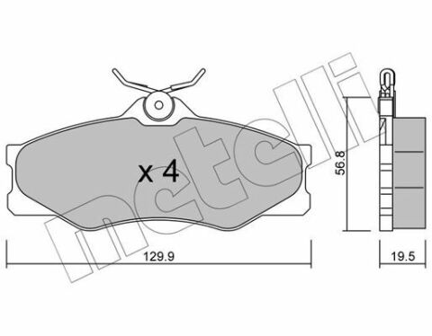 Колодки тормозные (передние) VW T3 81-92