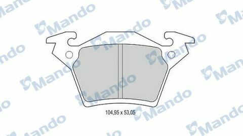 MBF015663 MANDO Гальмівні колодки до дисків MBF015663 MANDO Гальмівні колодки до дисків