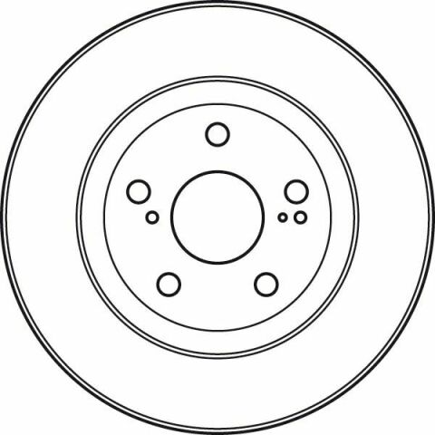 Тормозной диск перед. Camry/Lexus ES 06-2.0-3.5