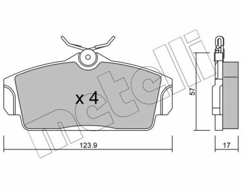 Колодки тормозные (передние) Nissan Almera 00-06/Primera 96-02