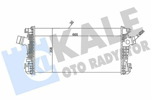 KALE OPEL Интеркулер Astra J,Zafira Tourer,Chevrolet Cruze 1.6/2.0CDTI