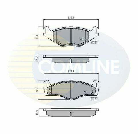 CBP0149 Comline - Гальмівні колодки до дисків