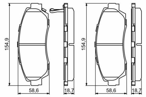 Колодки гальмівні (передні) Honda CR-V IV/Crosstour 12-