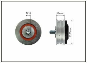 Ролик генератора Audi A4/A6/VW Passat 96-05 (натяжной) (60x15x10)