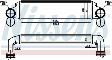 Интеркулер BMW 3 E46(98-)318d(+)[OE 1751.7.789.793]