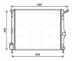 Радіатор охолодження (без кондиціонера) LOGAN 1.4/1.6 08- RENAULT