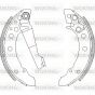 Гальмівні колодки зад. Golf I/II/Passat/Polo/Audi 80 -01 (ATE), фото 1 - інтерент-магазин Auto-Mechanic