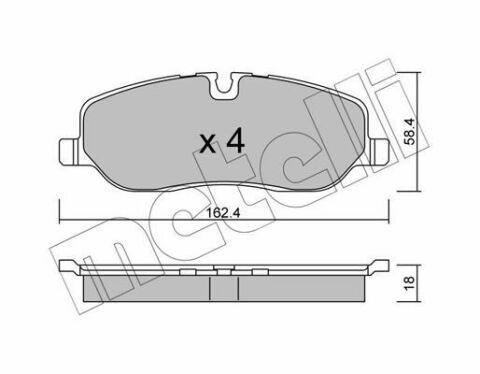 Колодки гальмівні (передні) Land Rover Discovery III/IV 04-18/Range Rover III 02-12/Sport I 05-13