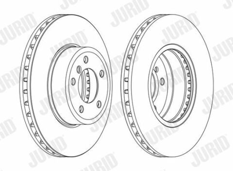 JURID BMW Диск тормозной передн.5 E60 03-