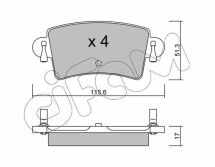 Гальмівні колодки зад. Master (02-13) Гальмівні колодки зад. Master (02-13)