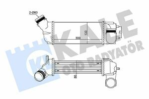 KALE CITROEN Intercooler C4 I,Grand Picasso,Peugeot 307/308 2.0HDI 03-