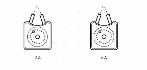 Масляный радиатор VARIOUS AUDI/VW/SEAT/FORD (Ava)