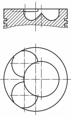 Поршень VW Caddy III/Passat 2.0 TDI 03-09 (81.01mm/STD/cyl.3-4)