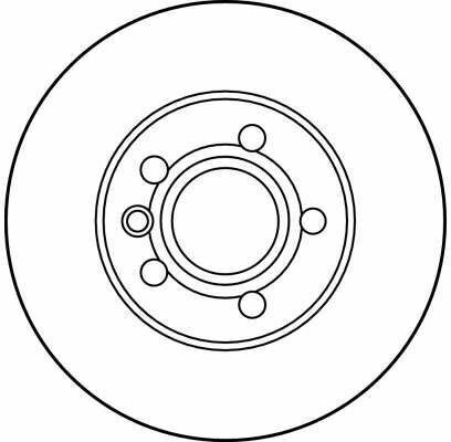 Гальмівний диск перед. T4 2.5TDI 96-03 (R15)