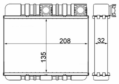 Радиатор печи E46/X3(E83) 2.0D-3.0D 98-11