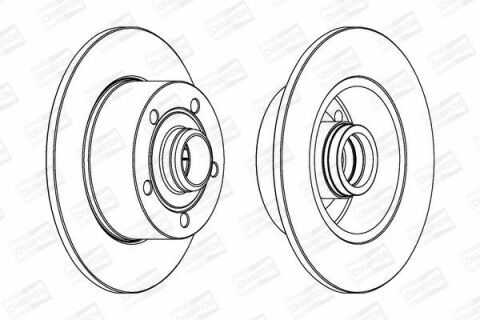 Диск гальмівний задній Audi A4 94-(245*10) VW