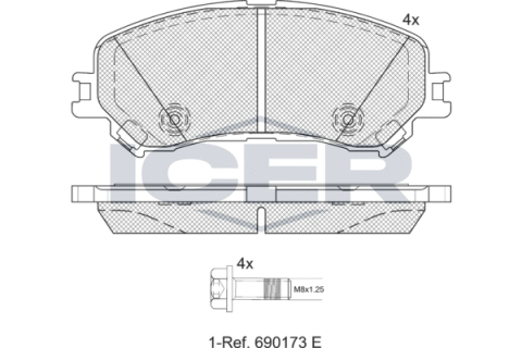 Тормозные колодки (передние) Renault Scenic IV/Megane IV/Espace V/Talisman 15-