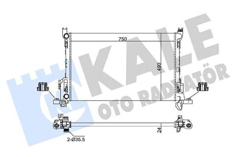 Радіатор охолодження двиг. talento 1.6 d 16-, opel, renault