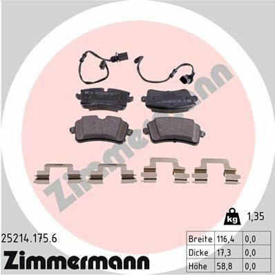 Колодки тормозные (задние) Audi A8 09-/A7 Sportback 13-18 (Lucas) (с датчиками)