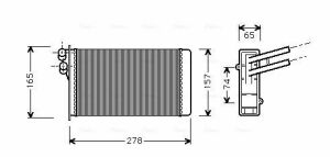 Радіатор опалення Audi 80, A4, Passat 96-, Skoda SuperB I AUDI