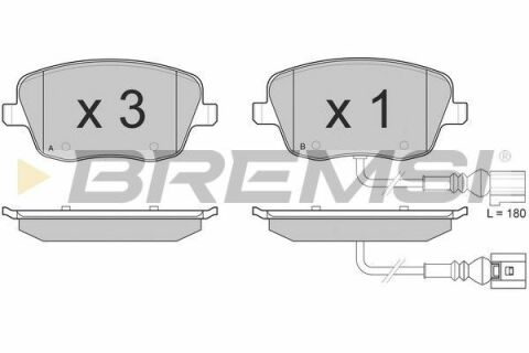 Тормозные колодки пер. VW Polo 01/Skoda Fabia 03-14 (TRW) (131,4x62,7x18,8)