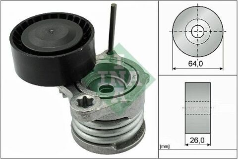 Натяжник ременя генератора BMW 1(E87)/3(E90-93) 2.0/3.0D 03-13, N47/M57 Натяжник ременя генератора BMW 1(E87)/3(E90-93) 2.0/3.0D 03-13, N47/M57