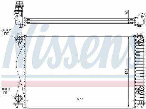 Радиатор AI A 6 S 6(04-)2.0 TDi(+)[OE 4F0.121.251 R]