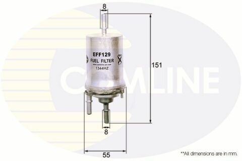 EFF129 Comline - Фільтр палива ( аналогWF8311/KL156/1 )