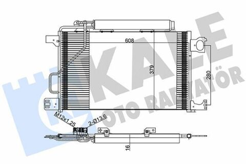 KALE DB Радиатор кондиционера W203