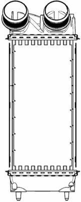 радиатор интеркулера Citroen C4/C4 Picasso/Peugeot 308/3008/5008 1.6V 07-14