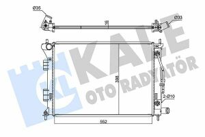 KALE HYUNDAI Радіатор охолодження АКПП i30, Elantra, Kia Ceed, Cerato, Soul 1.6/2.0 11-