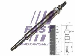 Свічка розжарення FIAT Ducato 02> 2.0 Jtd/Hdi
