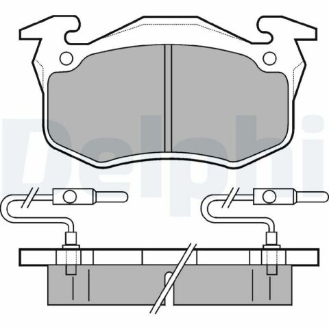 DELPHI CITROEN Тормозные колодки передн.с датч. BX,Visa 82-