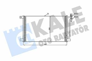 KALE BMW Радіатор кондиціонера 3 E46 99-
