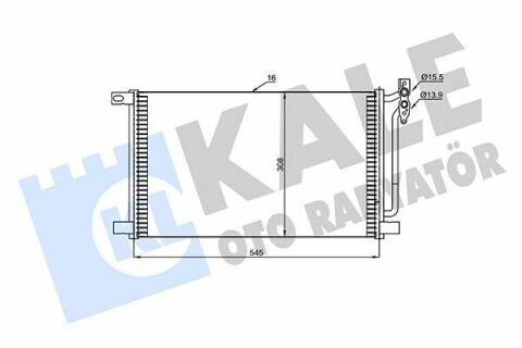 KALE BMW Радіатор кондиціонера 3 E46 99-