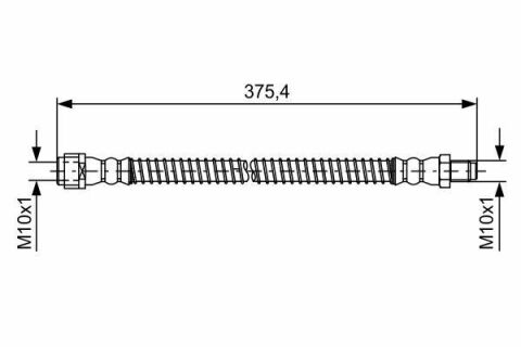 Шланг тормозной (задний) MB S-class (W221) 06-13 (L=350mm)