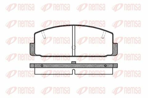 Тормозные колодки задние MAZDA 6 02-, 323 00-03, 626 99-02, Premacy