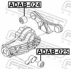 Сайлентблок заднего дифференциала Audi A6/Avant/Quatro 98-05