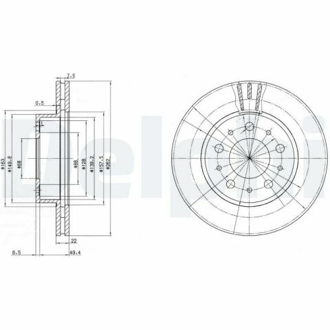 Диск тормозной передний 740-760,940-960 VOLVO