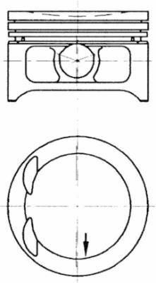 Поршень Opel Astra F/G/Vectra V 2.0 16V 95-05 (86.50mm/+0.50)