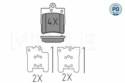 Колодки гальмівні (задні) MB (W202/203/208/210) 93-11