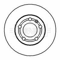 BBD4064 BORG & BECK - Диск тормозной (2 шт)