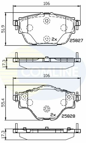 CBP32235 Comline - Гальмівні колодки до дисків