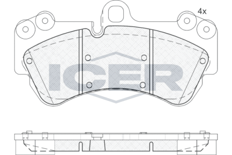 Колодки тормозные (передние) Porsche Cayenne 02-10/VW Touareg 02-18/MB G-class (W463) 18-