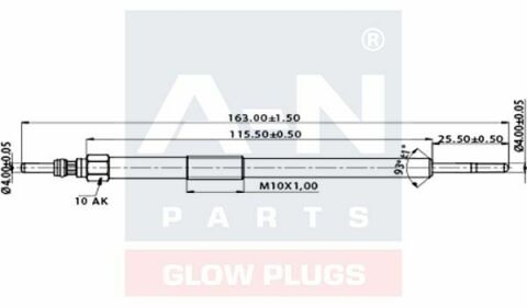 Свеча накала (двойная спираль) 7V Laguna, Master III, Trafic II, Opel Movano, Nissan 2.0/3.0dCi 07- RENAULT