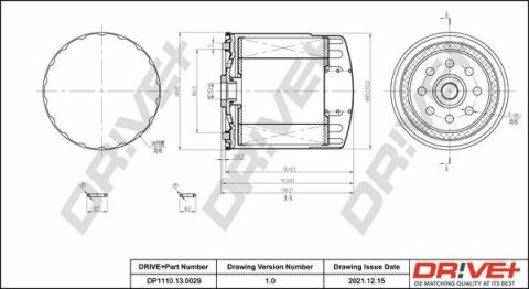 DP1110.13.0029 Drive+ Фільтр палива