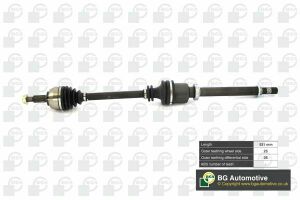 Піввісь Megane/Scenic 1.6i 09- (25/26) 930mm Пр.