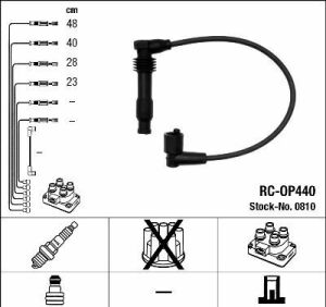 0810 Комплект ізольованих проводів для свічок запалення RC-OP440